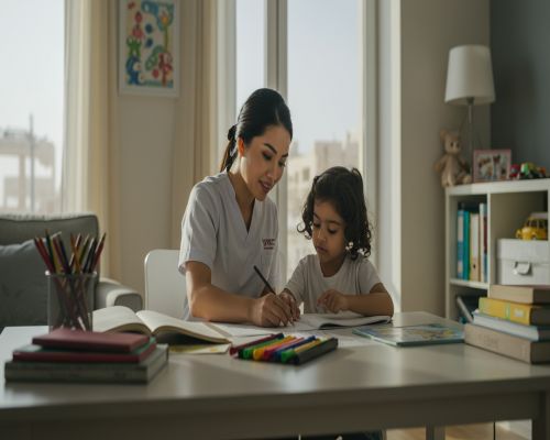 مربية اطفال بالشهر جدة