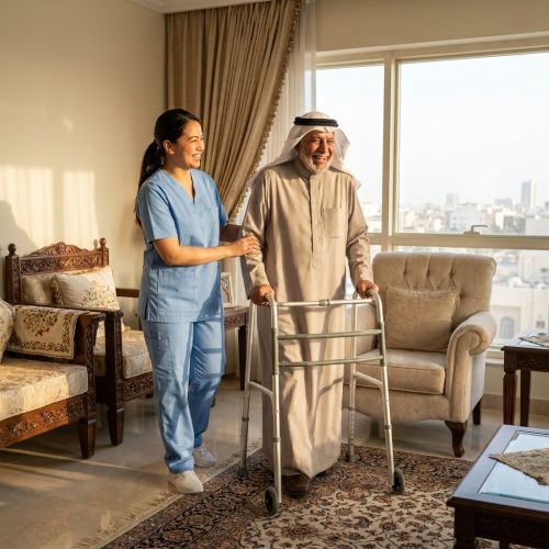 رعاية منزلية لكبار السن الدمام